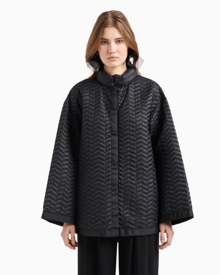 Armani Cazadora Reversible De Nailon Ligero Acolchado Resistente Al Agua