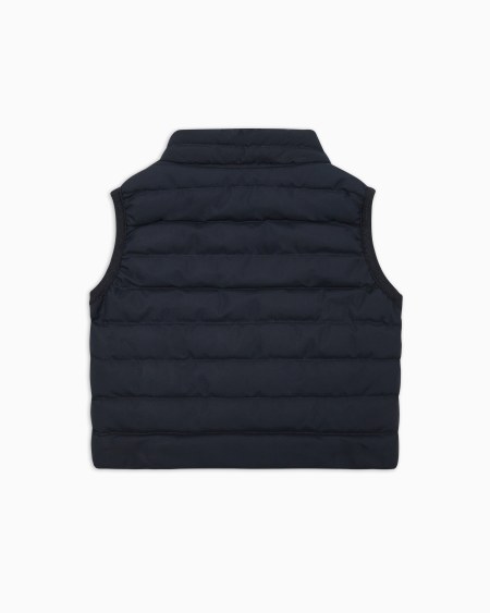 Armani Chaleco De Plumas De Nailon Acolchado Con Plumas Recicladas