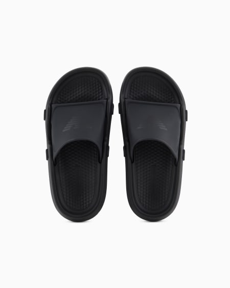 Armani Chanclas De PVC Con Cinta Con Logotipo De águila