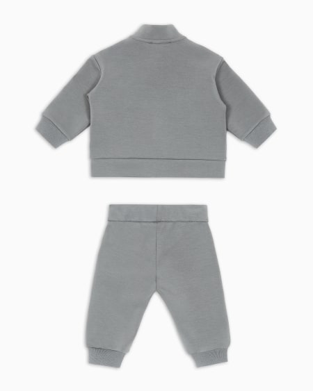 Armani Chándal Con Sudadera Y Pantalones De Interlock De Punto Doble Con Cinta Con Logotipo