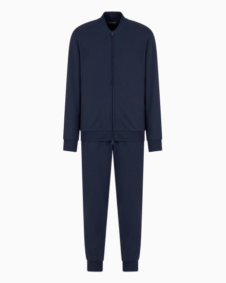 Armani Chándal de estar por casa con sudadera con cremallera completa de felpa Basic