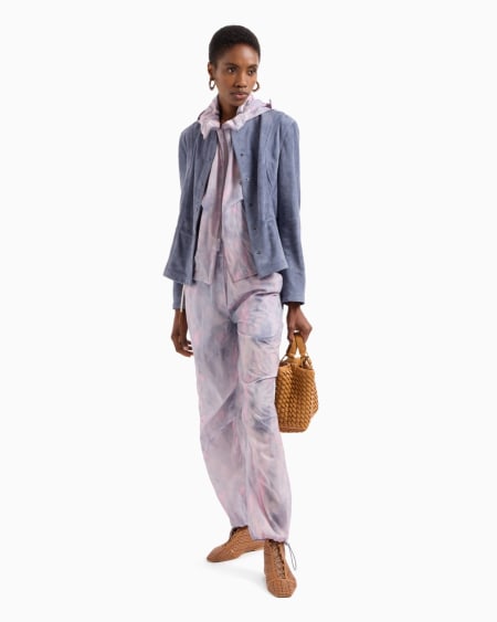 Armani Chaqueta Con Cuello De Tira De Ante De Cabra