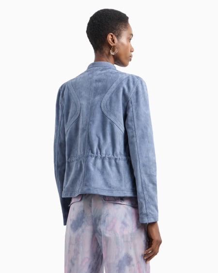 Armani Chaqueta Con Cuello De Tira De Ante De Cabra