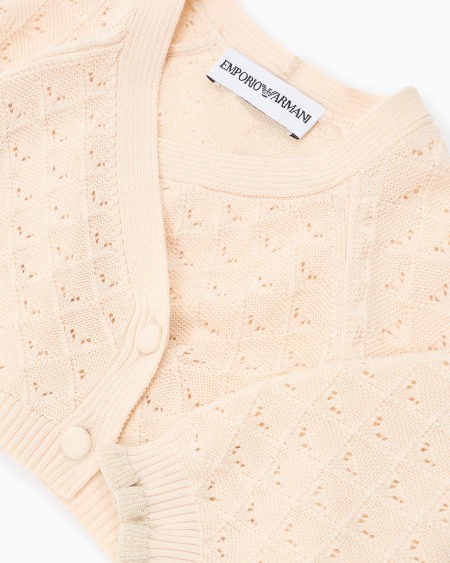 Armani Chaqueta Cruzada De Punto Con Motivo Calado Special Occasion