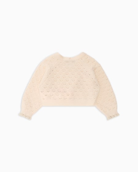 Armani Chaqueta Cruzada De Punto Con Motivo Calado Special Occasion