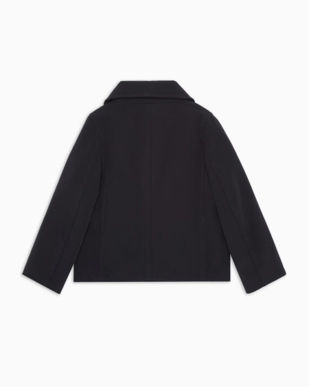 Armani Chaqueta De Abotonadura Doble En Nailon De Tacto Suave