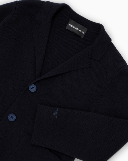 Armani Chaqueta De Abotonadura Sencilla De Mezcla De Viscosa