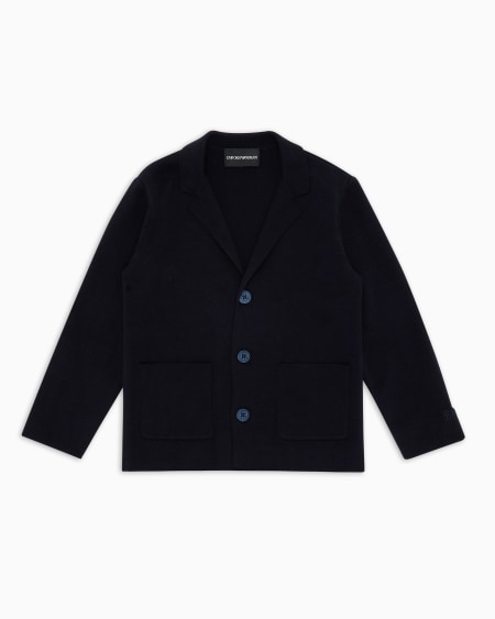 Armani Chaqueta de abotonadura sencilla de mezcla de viscosa