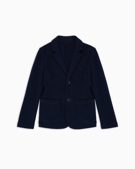 Armani Chaqueta de abotonadura sencilla de punto piqué