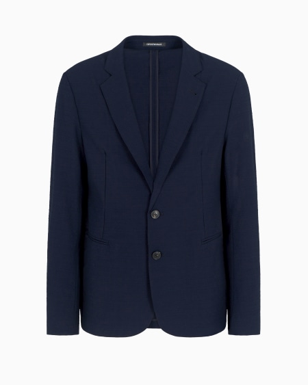 Armani Chaqueta de abotonadura sencilla de sirsaca técnica