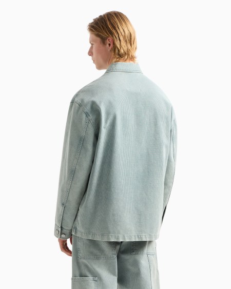 Armani Chaqueta De Canneté De Algodón Cómodo Efecto Vintage Cápsula Peace ASV