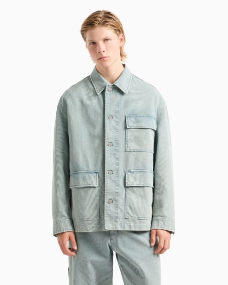 Armani Chaqueta De Canneté De Algodón Cómodo Efecto Vintage Cápsula Peace ASV