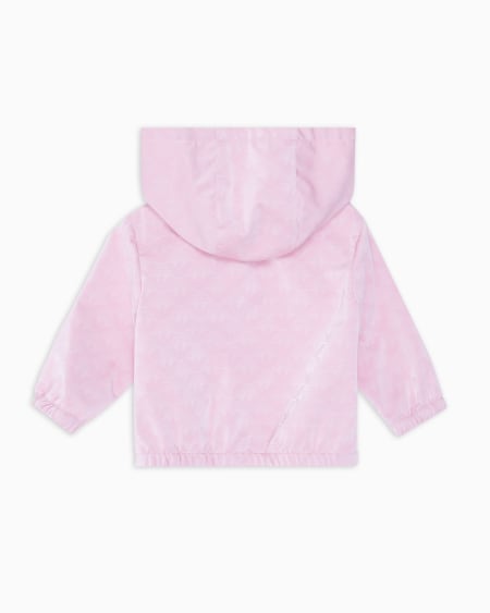 Armani Chaqueta De Nailon Con Capucha Y Motivo Integral De águila