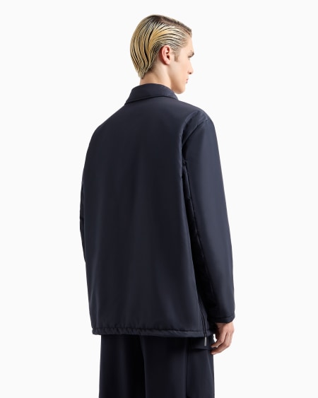 Armani Chaqueta De Nailon Resistente Al Agua Con Aberturas Laterales