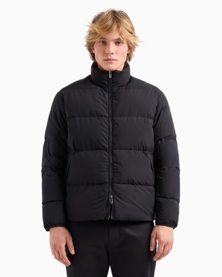Armani Chaqueta De Plumas Con Cremallera Completa De Nailon Acolchado