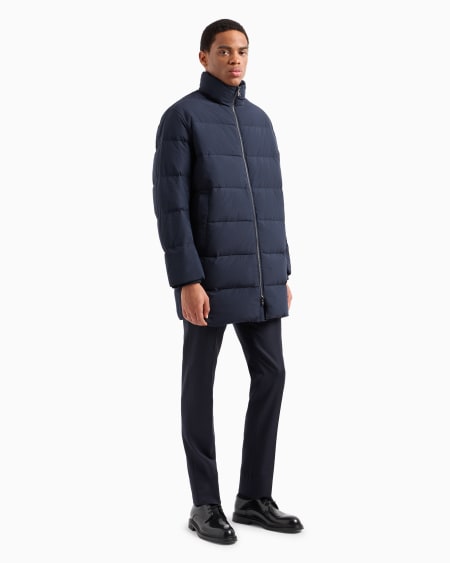 Armani Chaqueta De Plumas Holgada Con Cremallera Completa De Nailon Acolchada