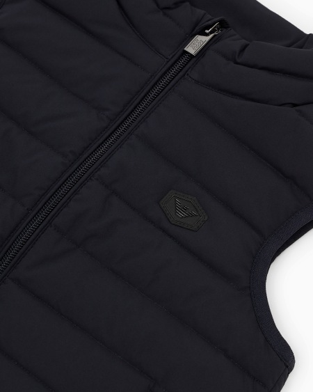 Armani Chaqueta De Plumas Sin Mangas En Nailon Acolchado Con Pluma Reciclada ASV