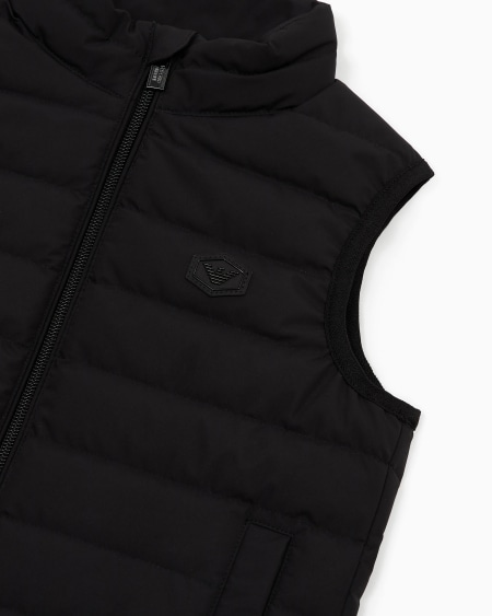 Armani Chaqueta De Plumas Sin Mangas En Nailon Acolchado Con Pluma Reciclada ASV