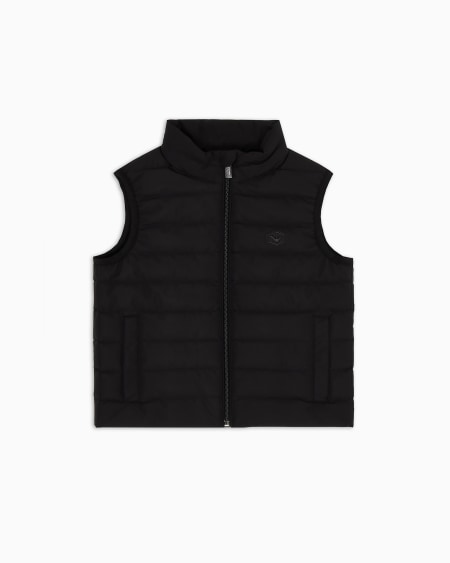 Armani Chaqueta de plumas sin mangas en nailon acolchado con pluma reciclada ASV