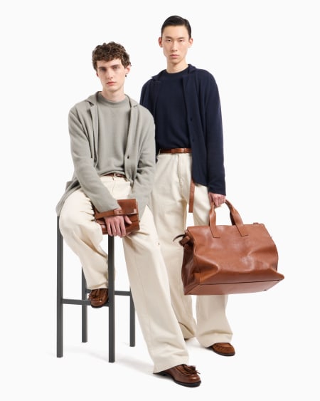 Armani Chaqueta De Punto Jersey De Cachemir Puro Icon