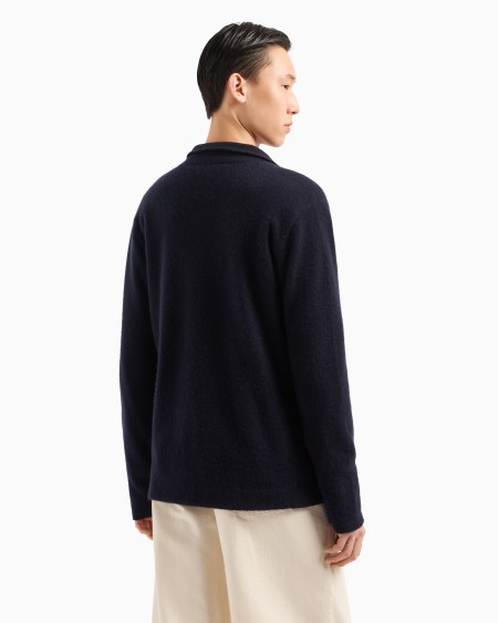 Armani Chaqueta De Punto Jersey De Cachemir Puro Icon