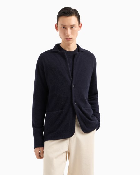 Armani Chaqueta De Punto Jersey De Cachemir Puro Icon