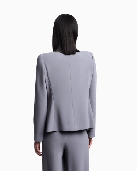 Armani Chaqueta De Tejido Texturizado Fluido Y Plisado