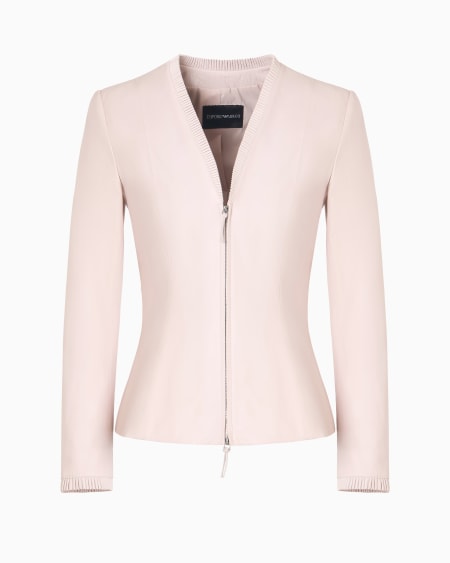 Armani Chaqueta slim fit de napa de cordero de guantería