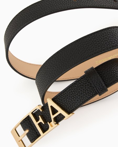 Armani Cinturón Con Estampado De Ciervo Y Hebilla Con Silueta EA