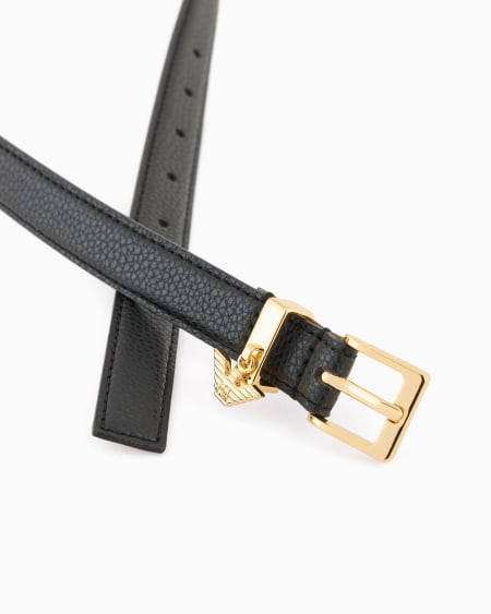 Armani Cinturón Con Estampado De Ciervo Y Logotipo Con Colgante De águila