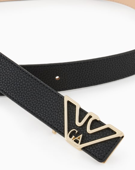 Armani Cinturón Con Estampado De Ciervo Y Placa De águila