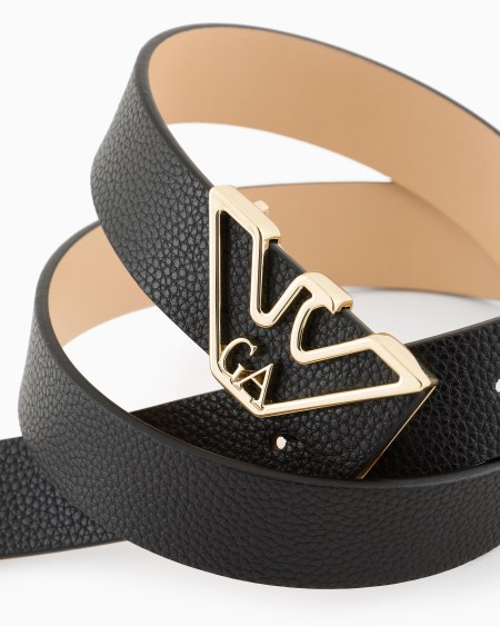 Armani Cinturón Con Estampado De Ciervo Y Placa De águila