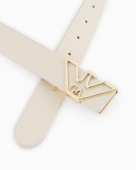 Armani Cinturón Con Estampado De Ciervo Y Placa De águila