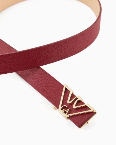 Armani Cinturón Con Estampado De Ciervo Y Placa De águila