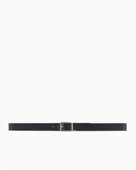 Armani Cinturón De Piel Con águila En Relieve Por Toda La Superficie