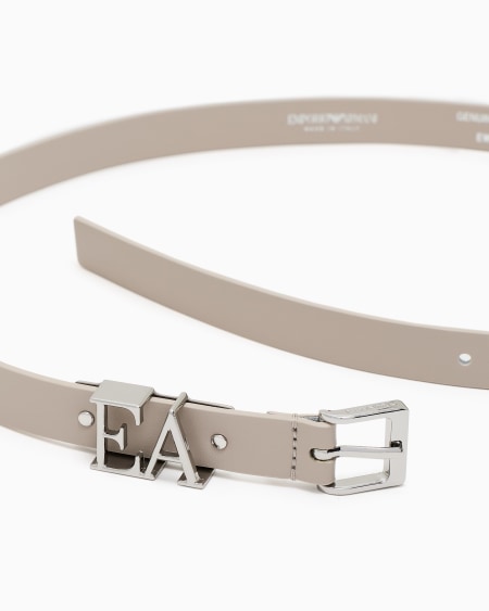 Armani Cinturón De Piel Lisa Con Hebilla Con Silueta EA