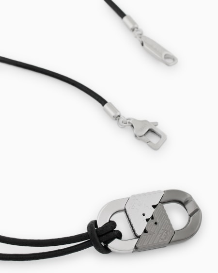 Armani Collar Con Colgante De Acero Inoxidable Bicolor