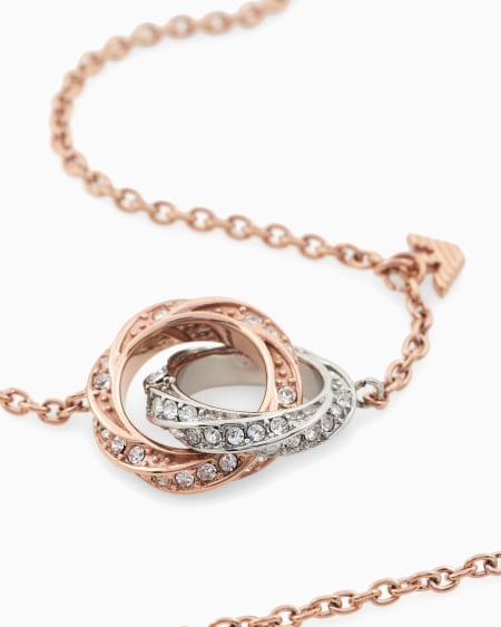 Armani Collar De Cadena De Acero Inoxidable Bicolor