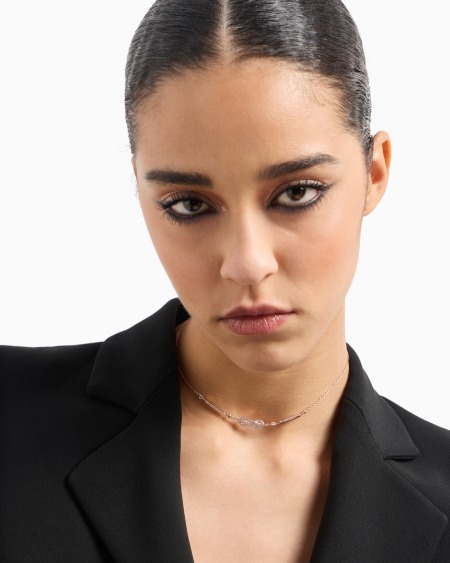 Armani Collar De Secciones De Latón En Tono Rosa Dorado