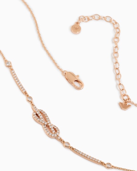 Armani Collar De Secciones De Latón En Tono Rosa Dorado