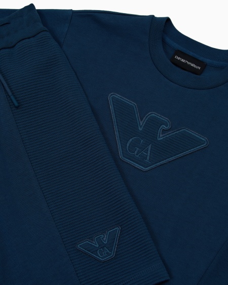 Armani Conjunto De Camiseta Y Bermudas Con Maxilogotipo De águila