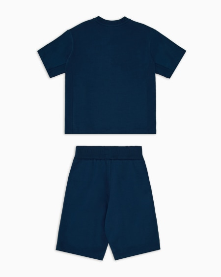 Armani Conjunto De Camiseta Y Bermudas Con Maxilogotipo De águila