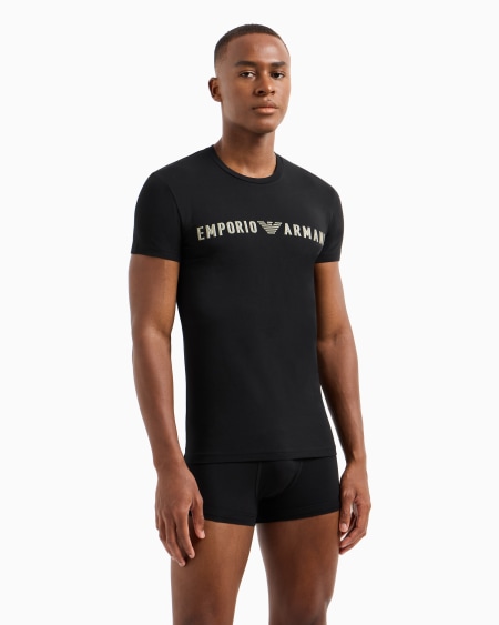 Armani Conjunto De Ropa Interior Compuesto Por Camiseta Y Calzoncillo Bóxer Con Megalogotipo ASV