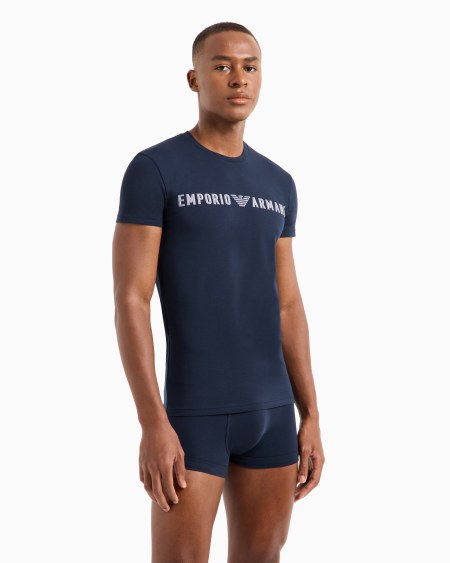 Armani Conjunto De Ropa Interior Compuesto Por Camiseta Y Calzoncillo Bóxer Con Megalogotipo ASV