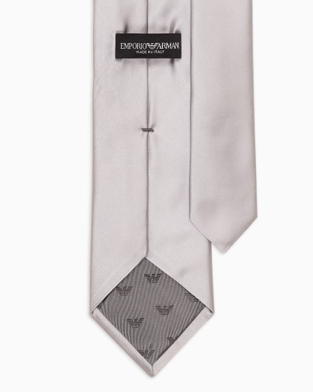 Armani Corbata De Seda Pura Con Micromotivo De Jacquard