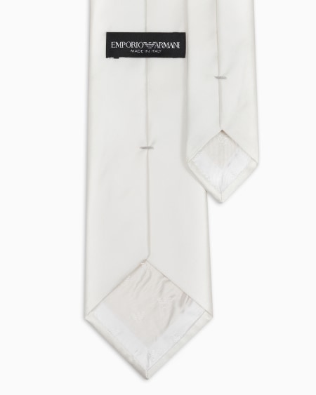 Armani Corbata De Seda Pura Con Micromotivo De Jacquard