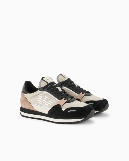 Armani Deportivas De Ante Con Detalles De Nailon Y Reflectantes