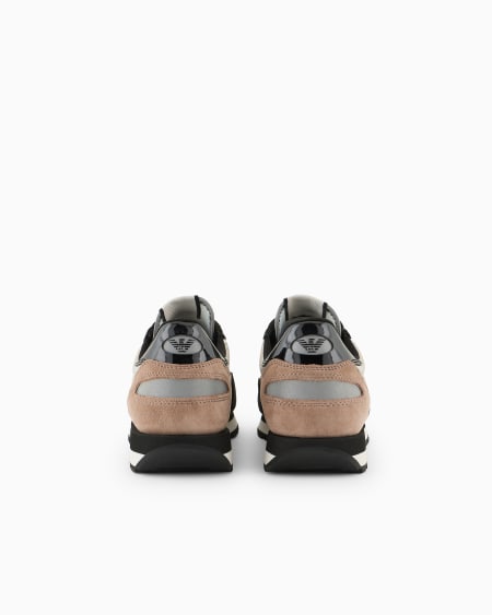 Armani Deportivas De Ante Con Detalles De Nailon Y Reflectantes