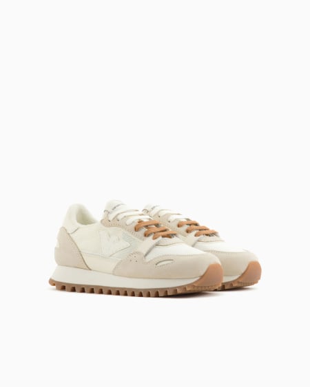 Armani Deportivas De Malla Con Detalles De Ante Y Parche De águila