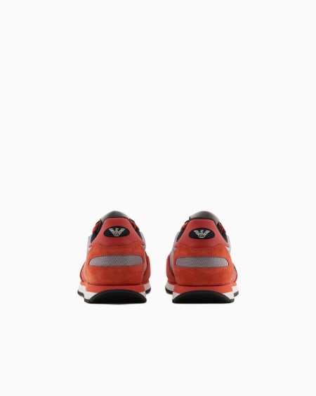 Armani Deportivas De Malla Con Detalles De Ante Y Parche De águila